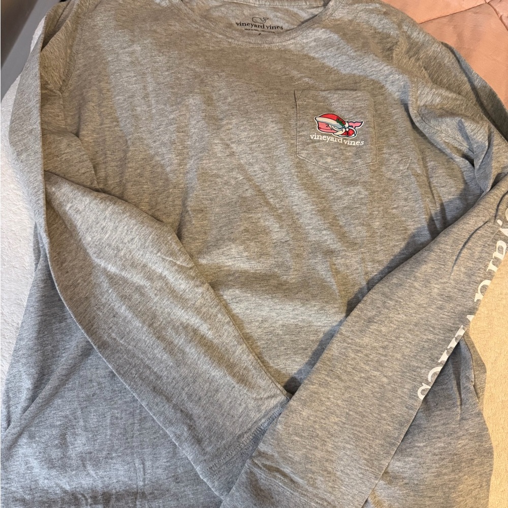 Vineyard Vines Gray Long Sleeve Tee